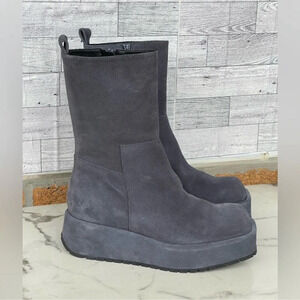 Equitare Nilton pewter suede boot size 38/8